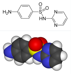 磺胺嘧啶结构式,磺胺嘧啶的副作用