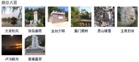 燕京八景是哪个皇帝钦定的，北京有哪些名胜古迹