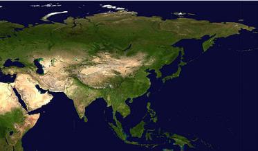 亚洲是世界上面积最大的洲,4400万平方公里