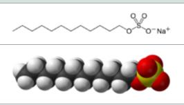 十二烷基硫酸钠的结构式和作用
